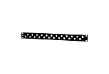 Модульная патч-панель BNC 19" Hyperline PPBL-BNC-19-24BNC 1U 24 порта