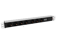 Блок розеток 19", 7 розеток ЦМО R-32-7S-Am-440-K