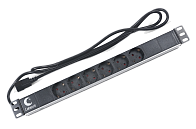 Блок розеток  19"  10А Cabeus PDU-6P-2IEC 6 розеток