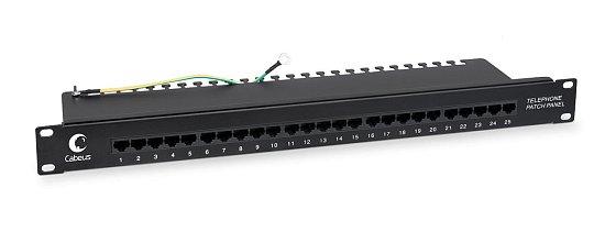 Патч-панель телефонная 19" Cabeus PL-25-TEL-Dual 1U 25 портов