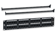 Патч-панель 19" Кат.5е Cabeus PL-48-Cat.5e-Dual 2U 48 портов