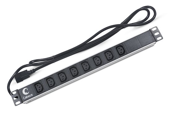 Блок розеток  19"  10А Cabeus PDU-8I-2IEC 8 розеток