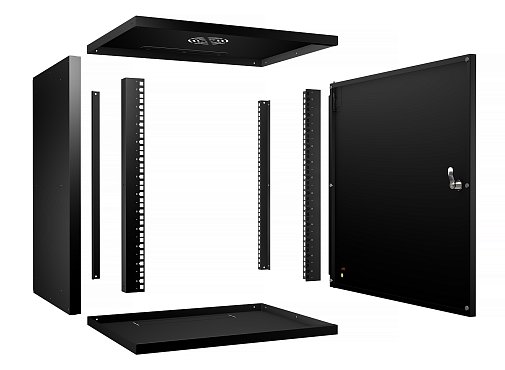 Шкаф серверный 12U Cabeus WSC-05D-12U55/45m-BK