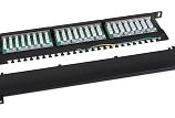 Патч-панель 19" Кат.5е Cabeus PLHD-24-Cat.5e-SH-Dual-0,5U 0.5U 24 порта