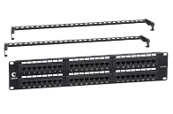 Патч-панель 19" Кат.6а Cabeus PL-48-Cat.6A-Dual 2U 48 портов