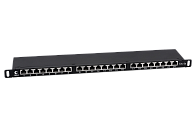Патч-панель 19" Кат.6а Cabeus PLHD-24-Cat.6a-SH-Dual-0,5U 0.5U 24 порта