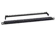 Патч-панель 19" Кат.6 Cabeus PLHD-24-Cat.6-Dual-180-0,5U 0.5U 24 порта