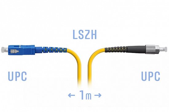 Патчкорд FC-SC/UPC SM - 1метр