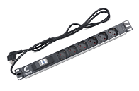Блок розеток  19"  16А Cabeus PDU-6P-B-2EU 6 розеток