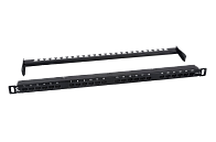 Патч-панель 19" Кат.6а Cabeus PLHD-24-Cat.6a-Dual-180-0,5U 0.5U 24 порта