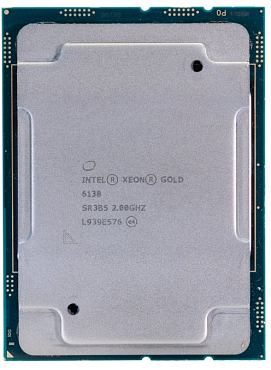 Процессор Intel Xeon Gold 6138 27.50M Cache, 2.00 GHz, 20 ядер LGA 3647