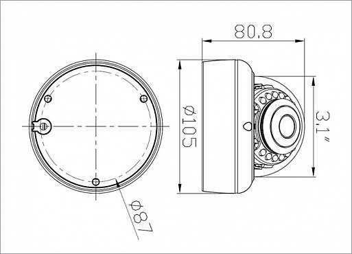 Внутренняя IP Видеокамера SKVISION SK-508HDP