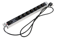 Блок розеток 19", 7 розеток ЦМО R-16-7S-FI-440-1.8