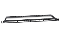 Модульная патч-панель 19" Cabeus PLBHD-24-0,5U 0.5U 24 порта
