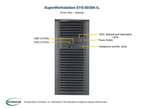 Сервер Supermicro 5039A-iL (SYS-5039A-iL)